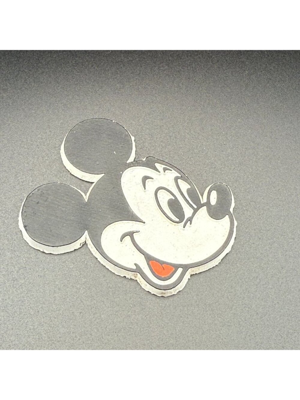 Vintage Mickey Mouse Head Rubber Refrigerator Magnet 1980's Walt Disney
